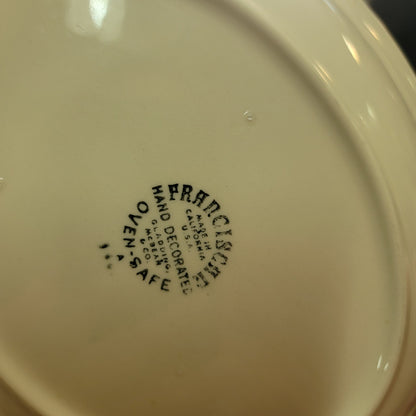 Relish CHILD'S DIVIDED Plate Apple USA Backstamp FRANCISCAN ceramic dinnerware