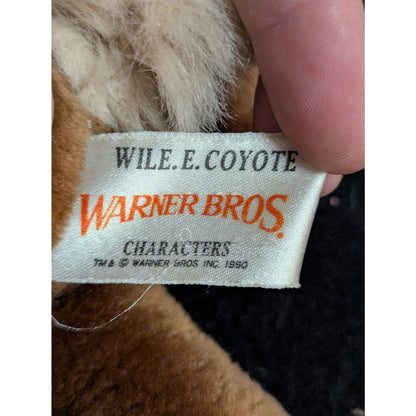 Vintage Mighty Star Wile E. Coyote Plush Warner Bros Looney Tunes Stuffed Animal