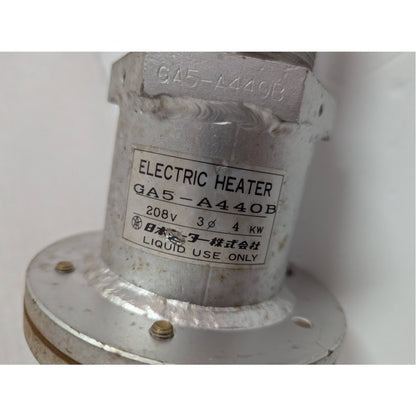 Nihon Heater Co. Immersion Electric Heater element  GA5-A440B  liquid use 208V