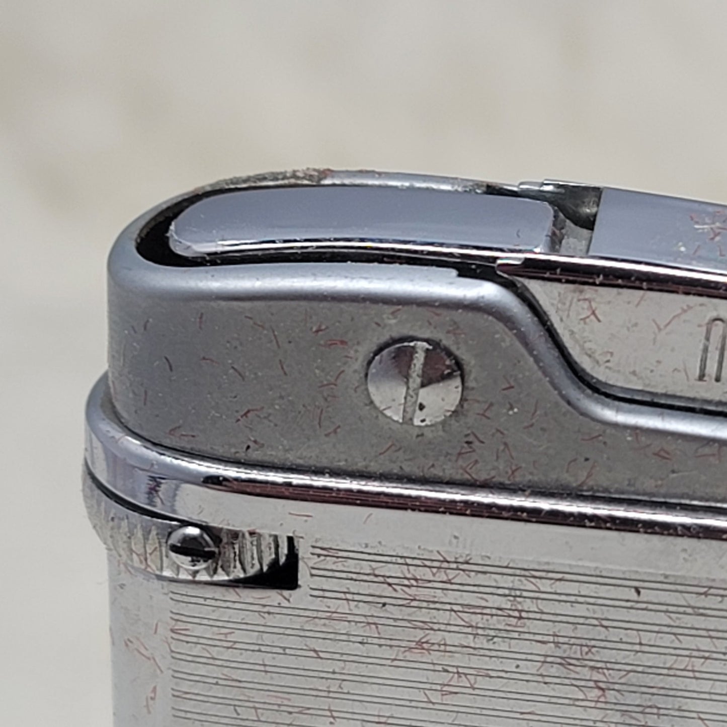 Vintage Maruman Chrome Pocket Lighter Box Ireland Mid-Century Modern Minimalist
