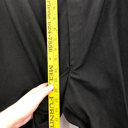 Tuxedo Black Pants Mens 41 Long Made Romania Flat Front 28" Inseam VINTAGE