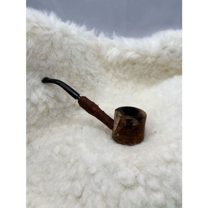 Vintage Bespoke Artisan Live Edge Briar Pipe Artisan OOAK Olice Briar Burl Folk