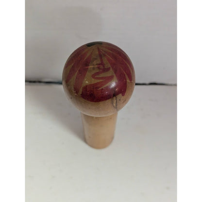 Vintage 1960s Japan Kokeshi Yamaha Doll Wood Handmade Hand Painted Japanese