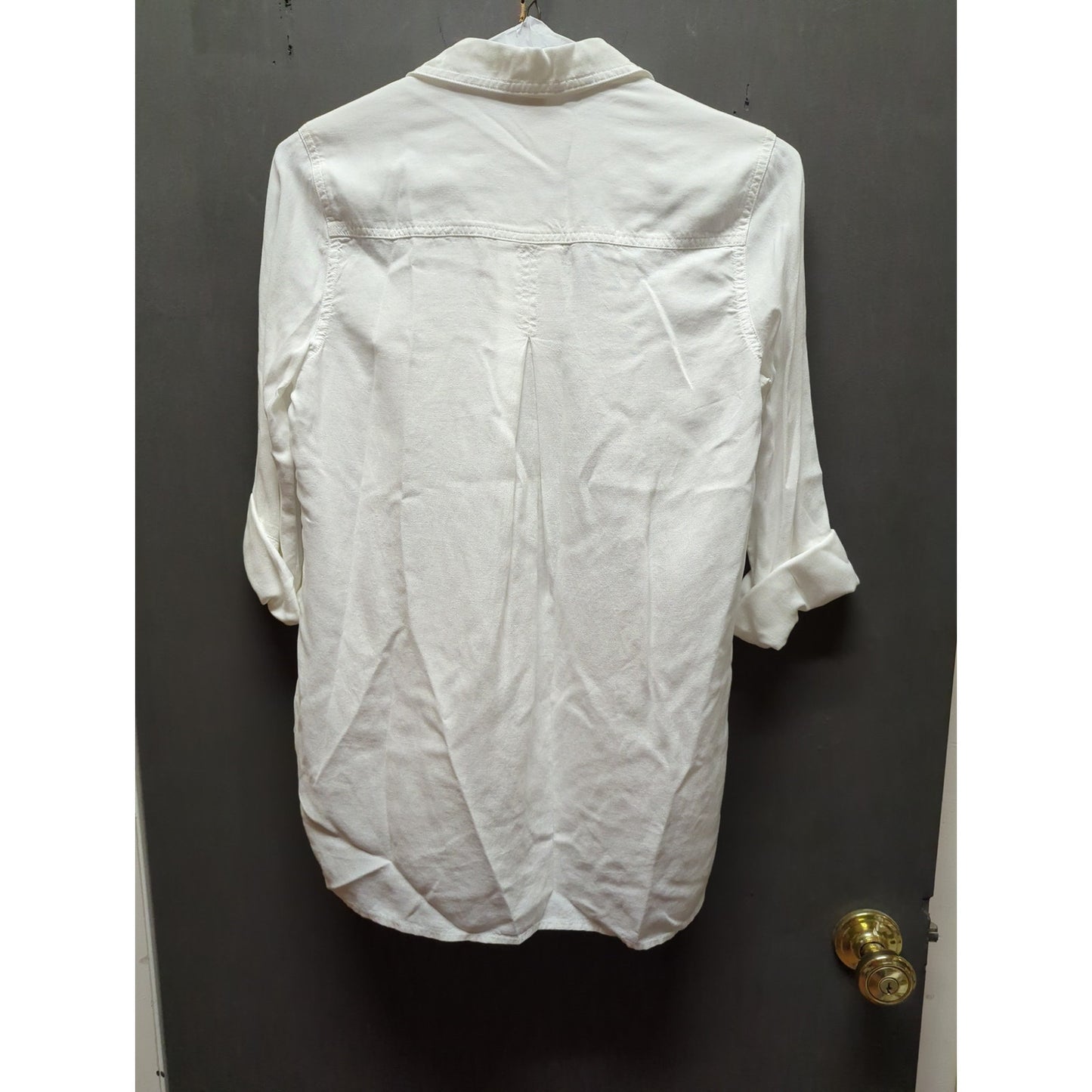 NWT Chelsea & Violet White Button Down Shirt Extra Small Classic Collar
