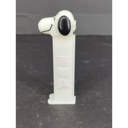 Vintage Peanuts Snoopy PEZ Dispenser Cream Stem White Feet