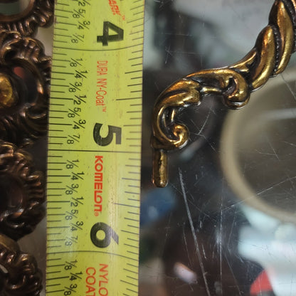 Vintage KBS 1996 Ornate Scroll Brass Cabinet Pulls Handles Set 12 Dresser Classy