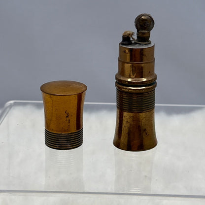 Vintage EMBRUJO MYRURGIA Brass Lipstick Lighter Two Inch Gold MCM Glamour