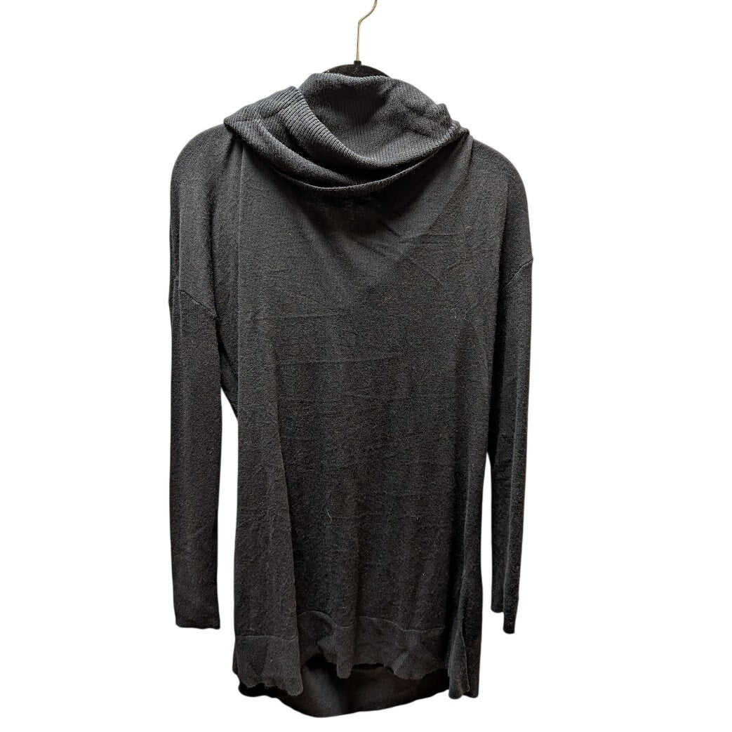 NWT Caslon Charcoal Gray Cowl Neck Long Sleeve Tunic Sweater Size Medium