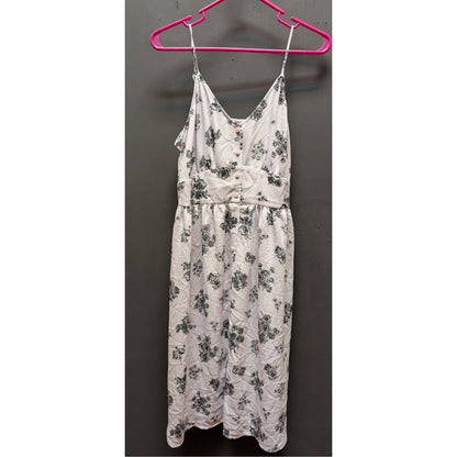 Chelsea 28 Floral Smocked-Back Midi Dress Size Medium NEW Casual Summer