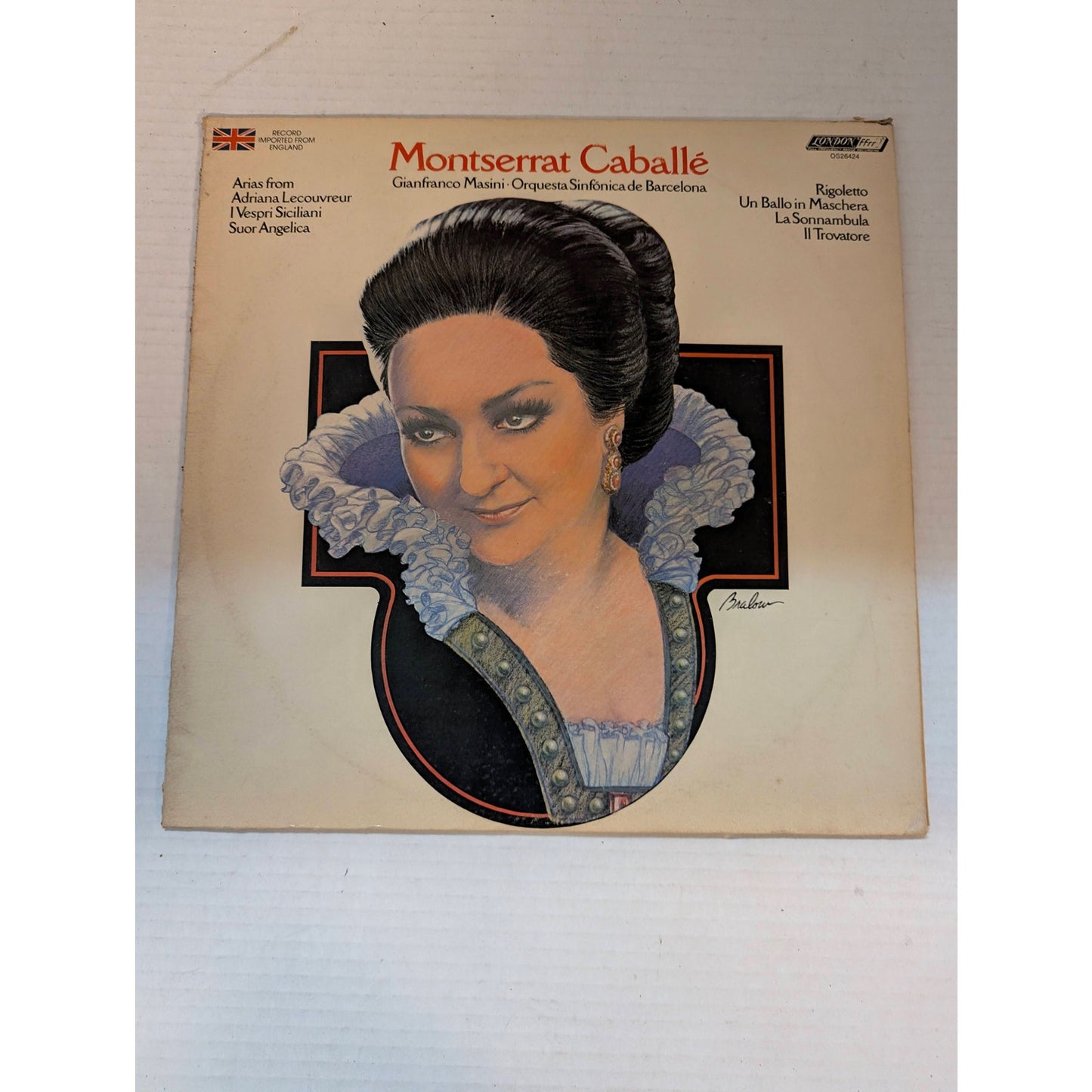 Vintage Montserrat Caballé Italian Opera Arias London OS 26182 Vinyl LP