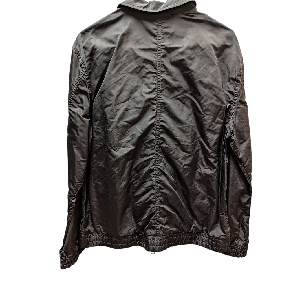 Baldwin Black Bomber Nylon Soft Shell Jacket Size Medium Travel Packable