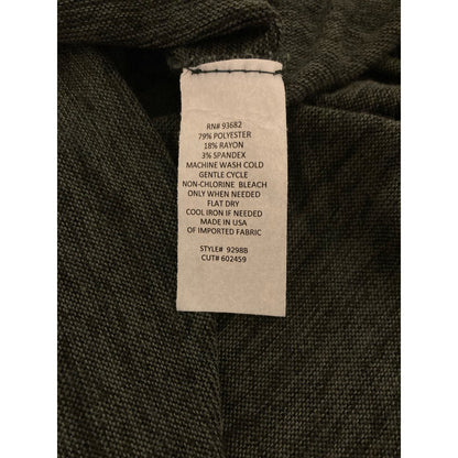 Forgotten Grace Women's Brushed Hacci Pullover Tunic Top Small Hunter Green NWT