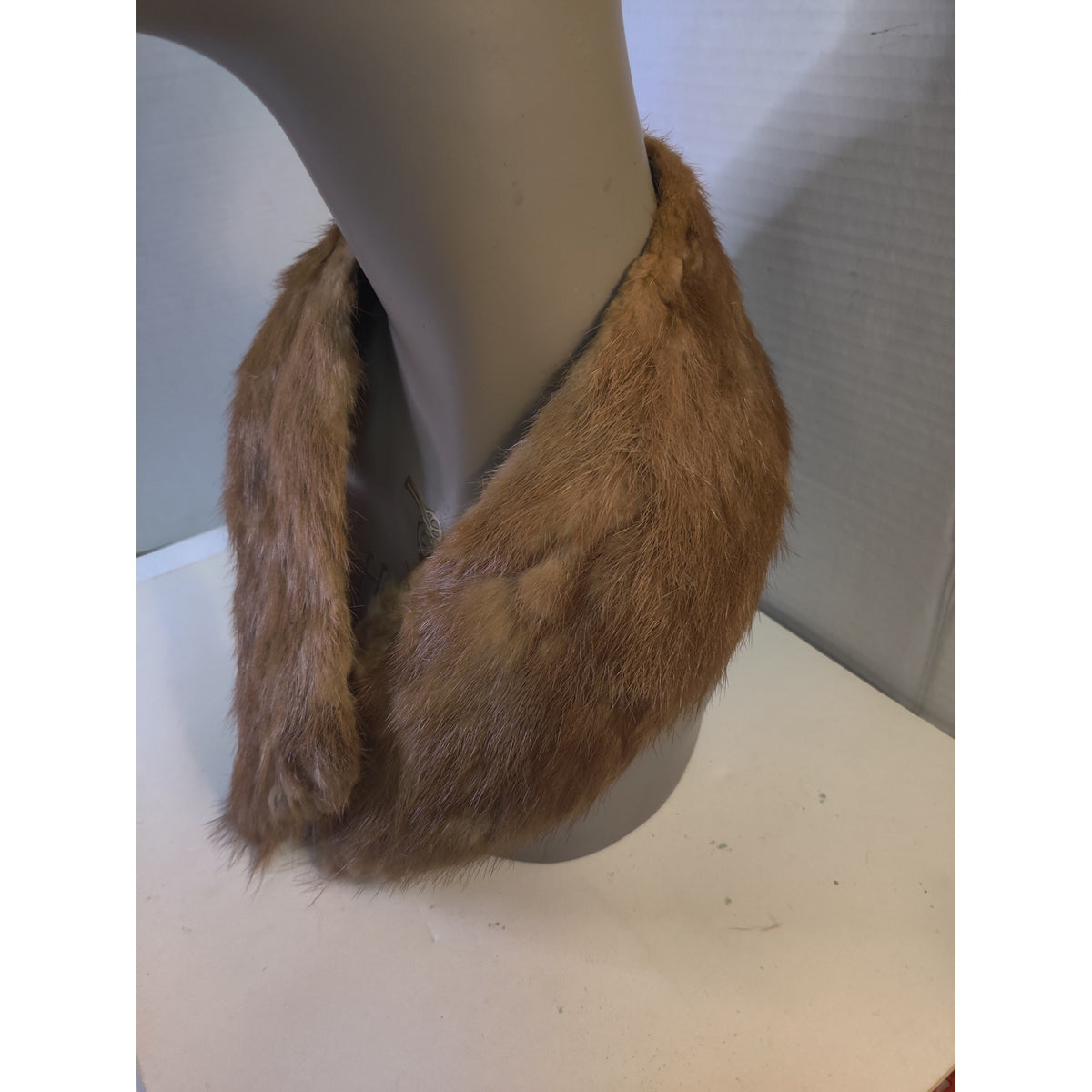 Vintage Real Fur Collar Wrap Stole Coat Collar Crafting Costume