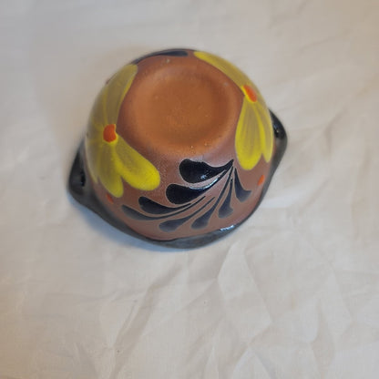 Handpainted Talavera Mexican Pottery Clay Salsa Bowl Cazuelita Salsera Sauce