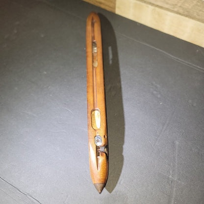 Antique 16" Wood Weaving Loom Boat Shuttle