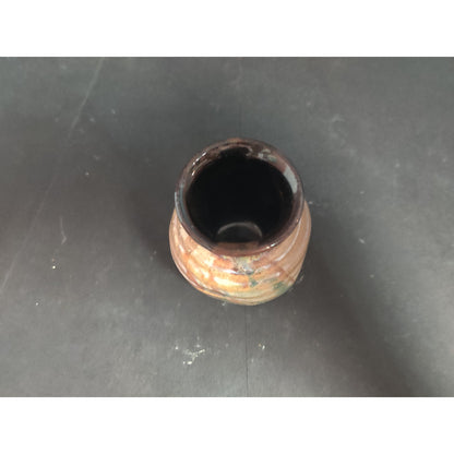 Vintage 3" Signed Studio Art Pottery Miniature Vase Handcrafted Small Ceramic