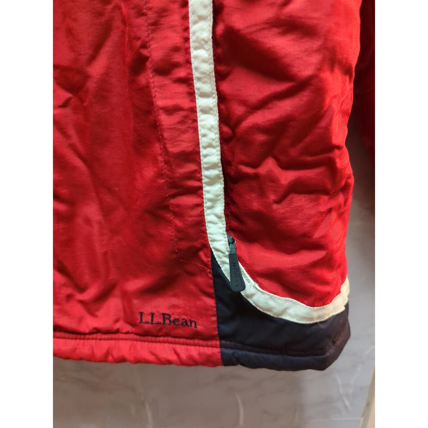 L.L. Bean Boys Size Large 14-16 Red Weatherproof Ski Jacket Winter Snowboarding