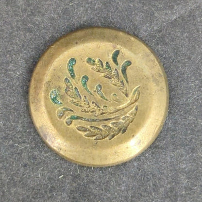 LOT Q of 10 Antique Vintage Victorian Brass Mixed Materials Buttons ESTATE FIND