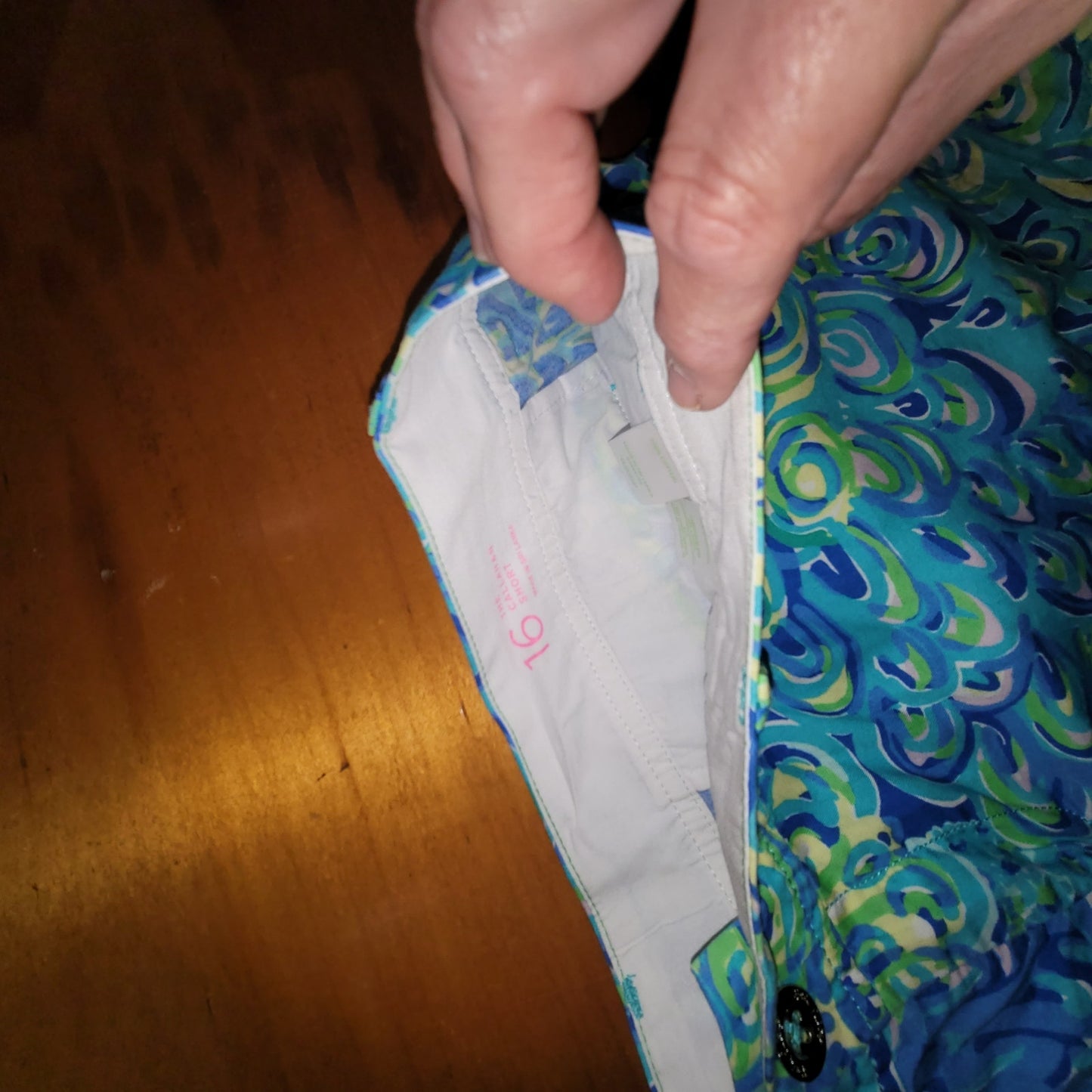 Lilly Pulitzer Callahan Shorts Size 16 Lilly's Blue Lagoon print