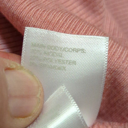 Zella Pink Ribbed Activewear Racerback Swing Tank Top Size Small