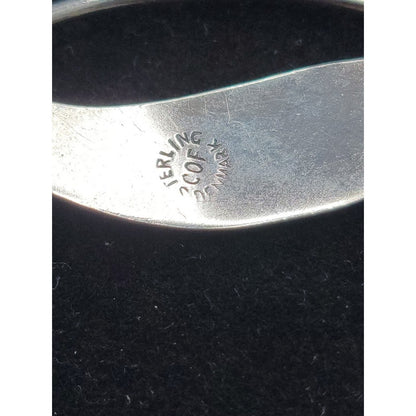 Vintage Danish Sterling Silver COF Denmark Freeform Brooch MidCentury Modern MCM