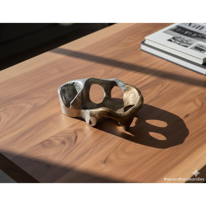 David Marshall MCM Brutalist Sculpure Vintage 1980s Brass and Aluminum