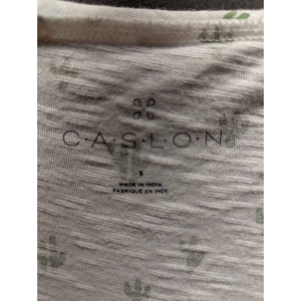 Caslon Size Small Cactus graphic short sleeve casual Tshirt TEE