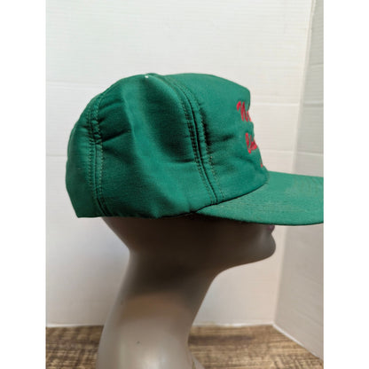 Vintage Nelson Christmas Tree Farm & Nursery Green Snapback Hat Retro Y2K