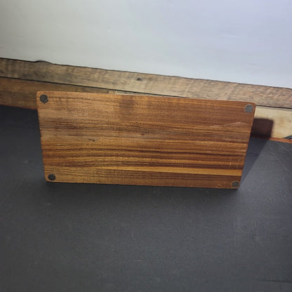 Mid-Century Modern Solid Teak Valet tray Gentlemans Desk Organizer Vanity Jewels