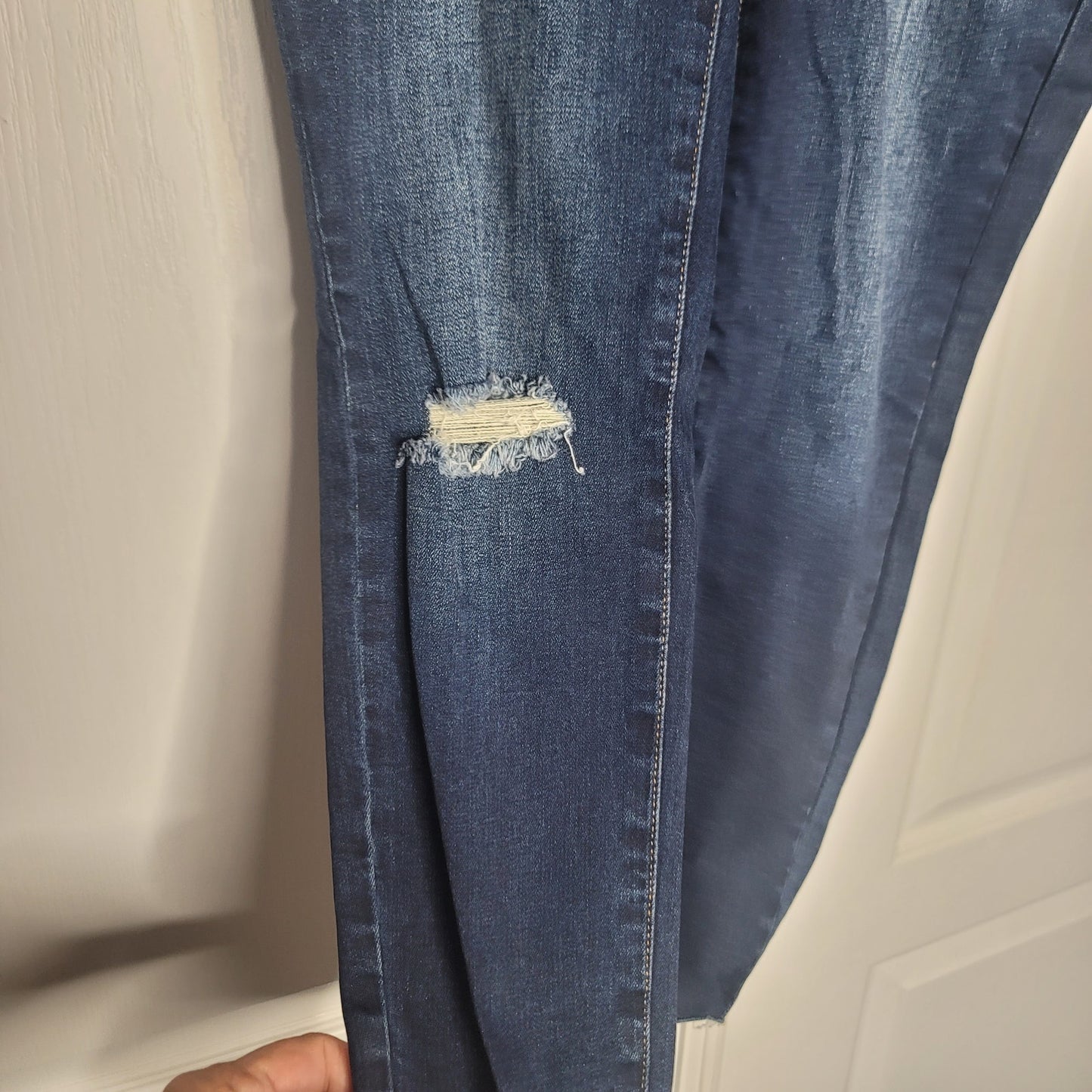STS Blue Stretch 10" High Rise ELLIE Ankle Skinny Jeans Button & Zip Fly 27 NEW