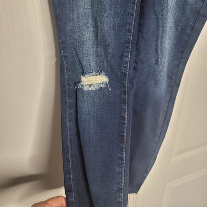 STS Blue Stretch 10" High Rise ELLIE Ankle Skinny Jeans Button & Zip Fly 27 NEW