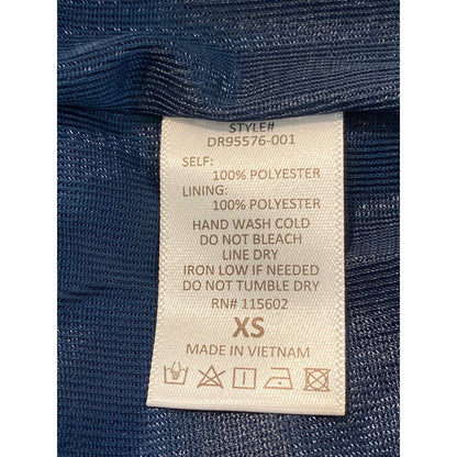 All in Favor Dolman Plisse Midi Dress lightweight XS/Extra Small Navy Peacoat
