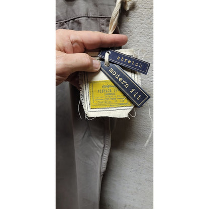 NEW Original Vintage1946 Chino Gray Twill Pants Trousers 38" x 30" Cotton Blend