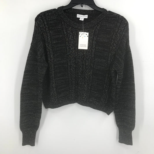 Harper Canyon Black Metallic Pullover Sweater Size large (10/12) KID long sleeve