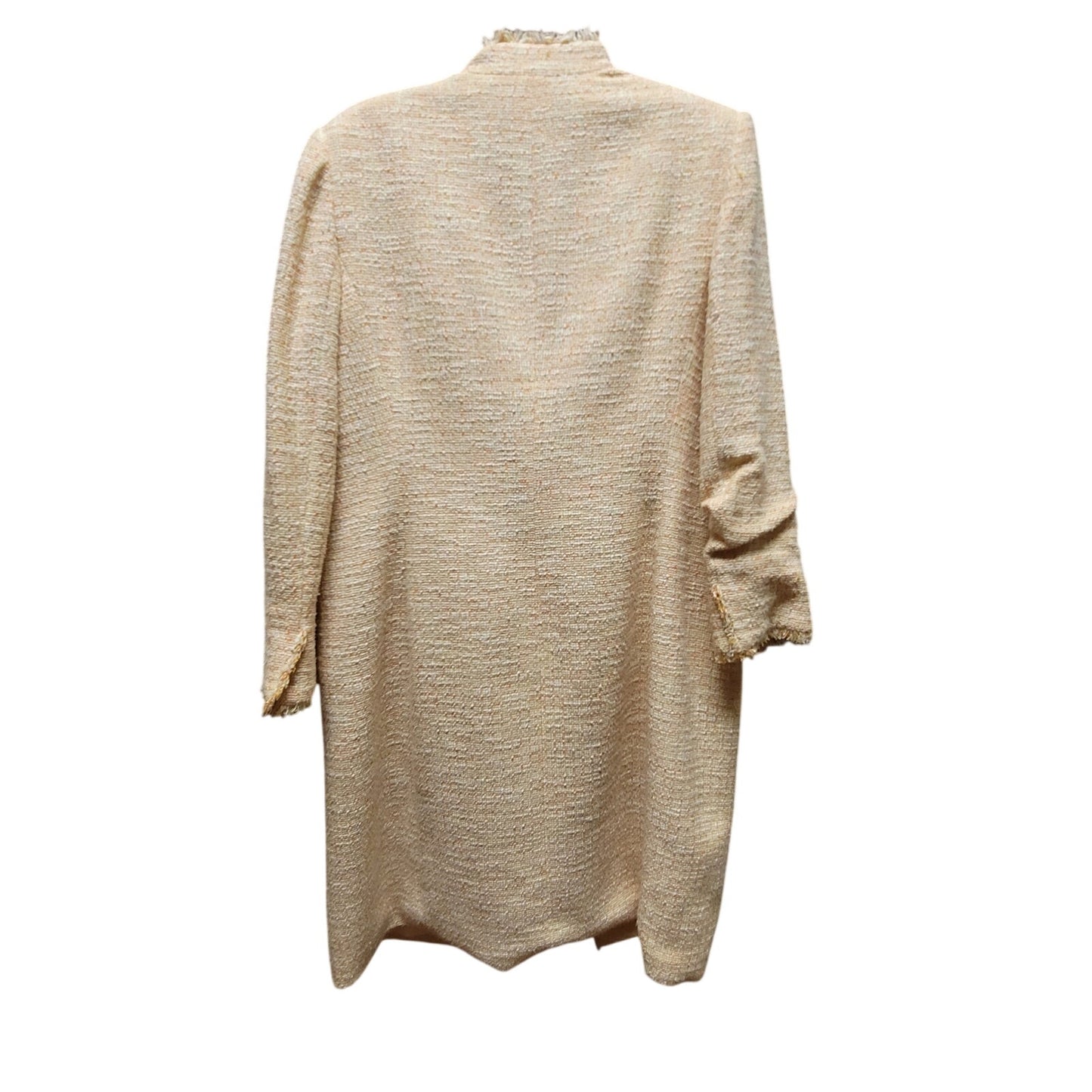 Kasper Vintage Tweed Bouclé Longline Trench Coat Blazer Size 14
