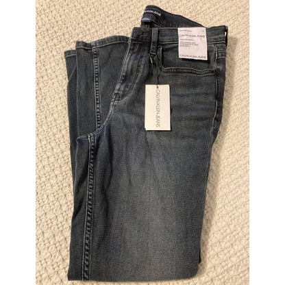 Calvin Klein Women's High Rise Skinny Ankle Length Jeans Size 29 Black/gray NWT