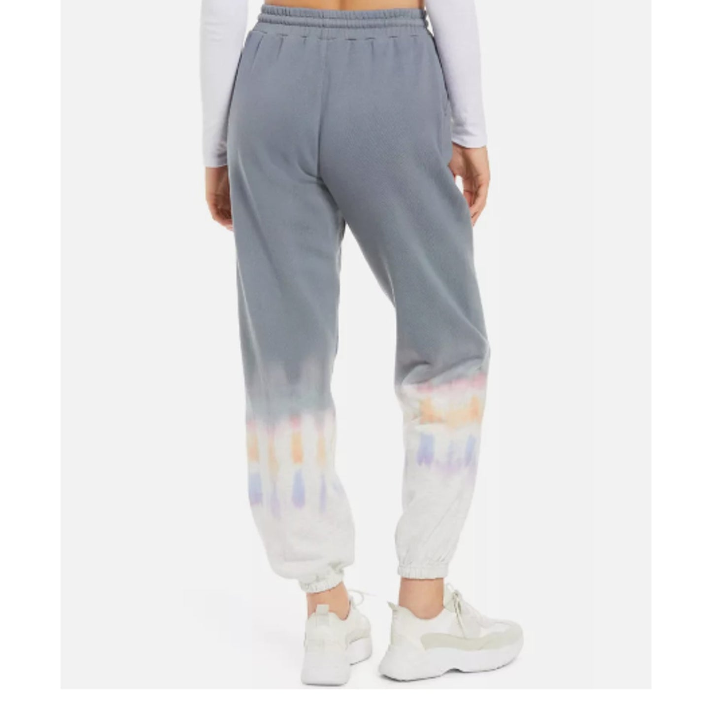 Blank NYC Tie Dye Joggers Medium Into The Grove NEW $88 PANTS elastic waist hem