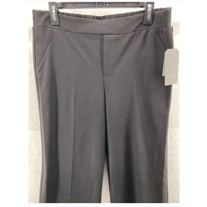 Wit & Wisdom Small Petite Black Casual Pants Capri Flat Front pull Elastic Waist