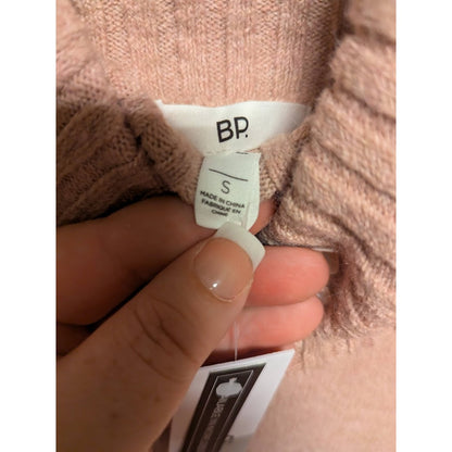 BP. Size Small turtleneck sweater long sleeve Pink Adobe Knit Casual packable