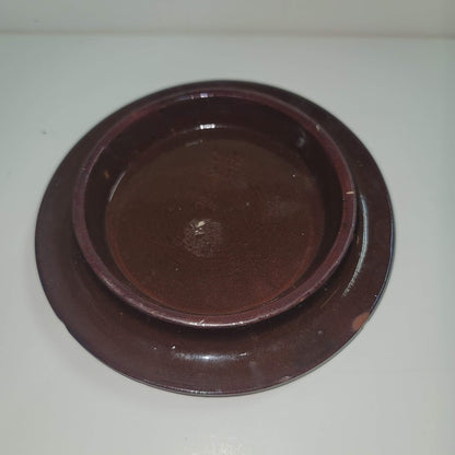 VINTAGE Torquay Scandy Tea Pot Plate Pottery Mottoware Longpark plate lid butter