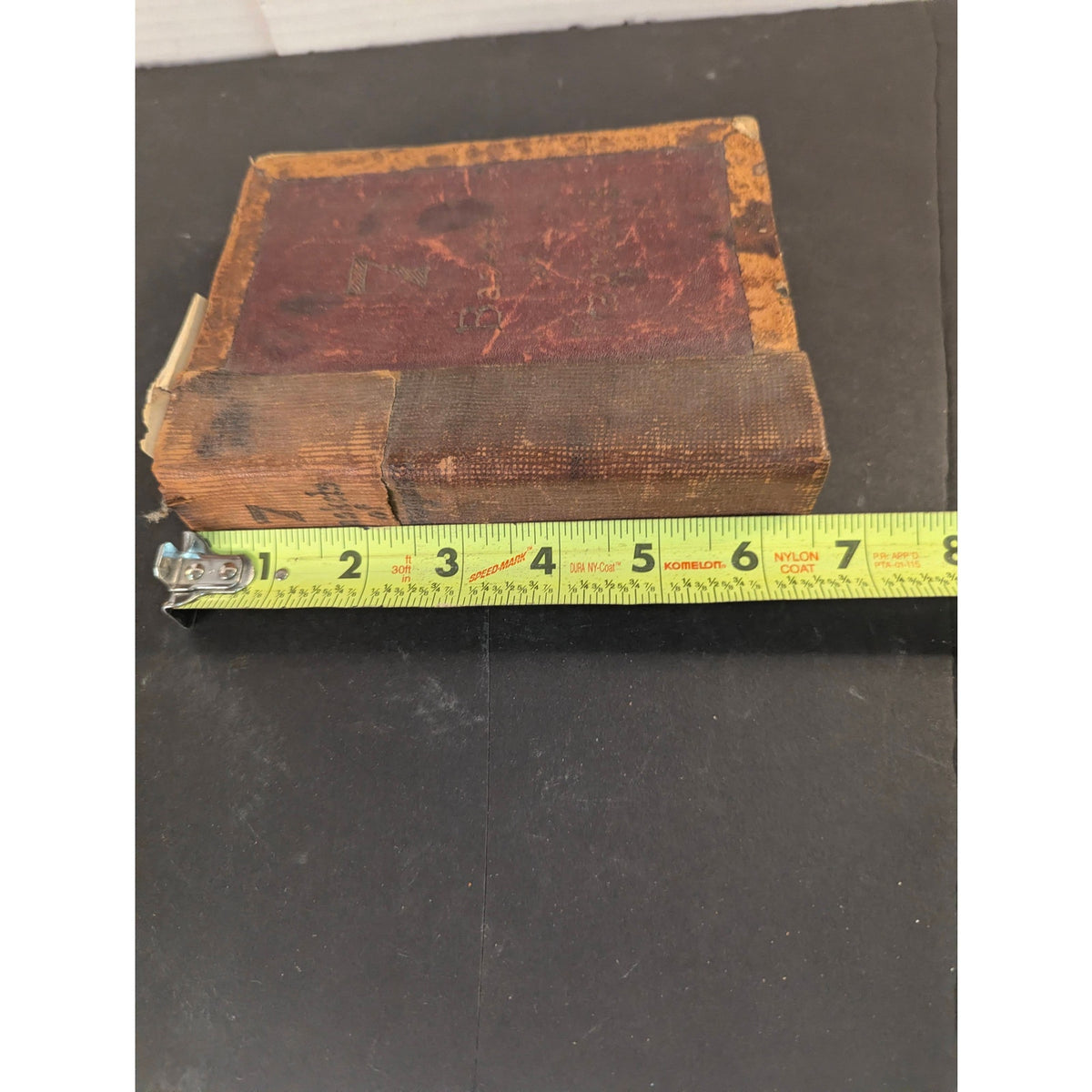 Antique 7 Baskets of Fragments Leather Bound Book Religious Rare