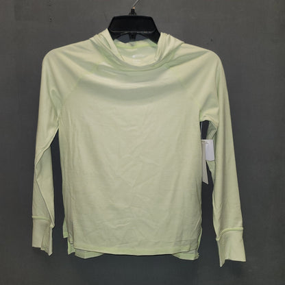 NWT Zella Mint Green Activewear Athleisure Long Sleeve Hooded Top GIRL Med 8/10.