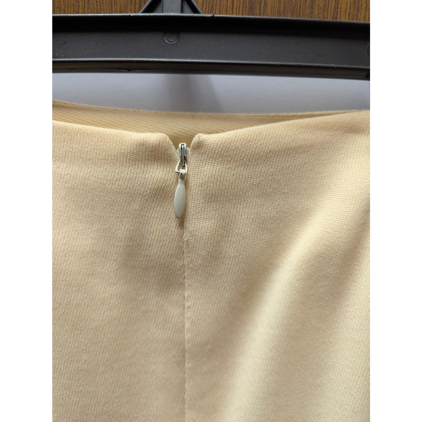 Vintage Ellen Tracy Yellow Wool Wiggle Skirt 8 Quiet Luxury 90s Vintage