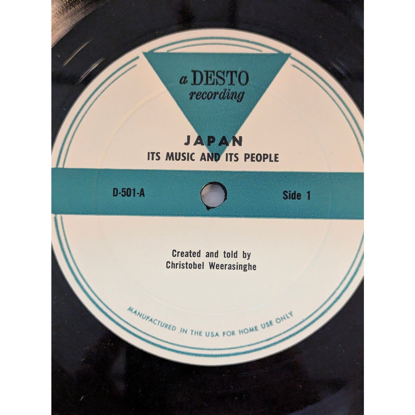 Vintage Japan Its Music Its People Christobel Weerasinghe Desto D-501 Vinyl LP