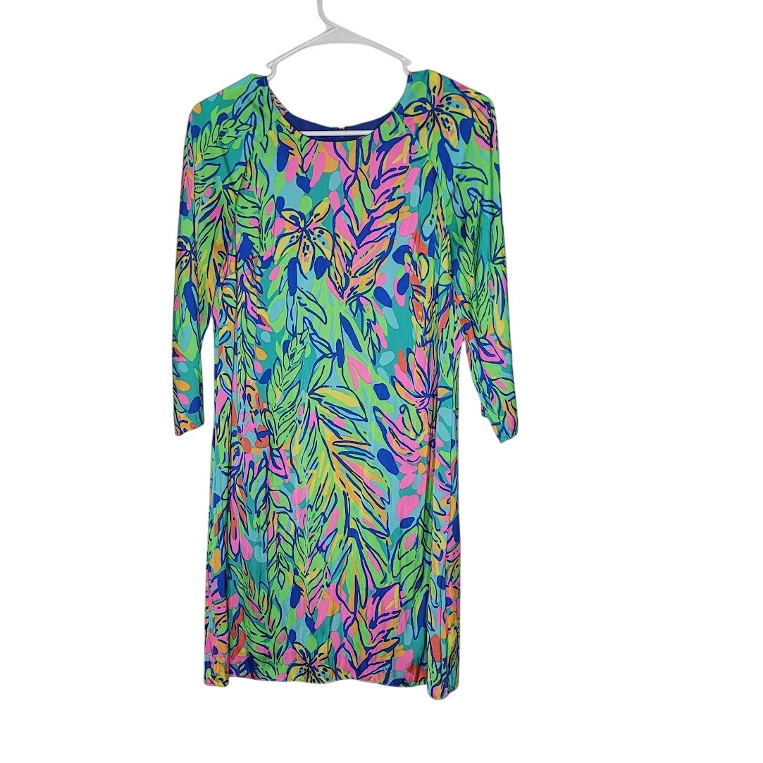 Lilly Pulitzer Carol Shift Dress in Multi Hot Spot Size 2 Colorful Bold Printed