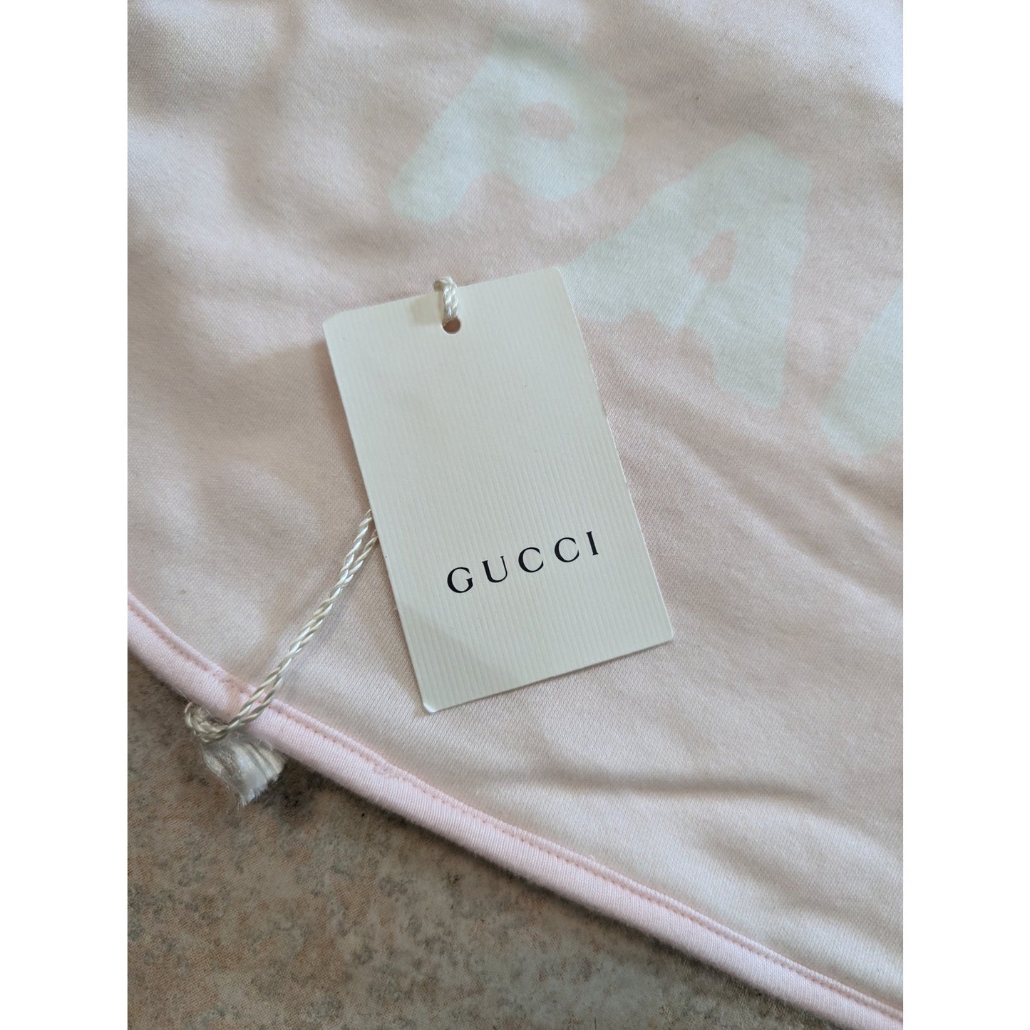 NWT L'Aveugle Par Amour Gucci Children’s Pink Monster Cotton Baby Blanket