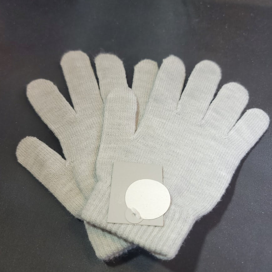 Target brand knit gloves mittens gray NEW