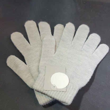 Target brand knit gloves mittens gray NEW