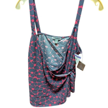 Chelsea 28 Medium Floral Wrap Tie Front Top Cami Tank V Neck Summer Spring NWT