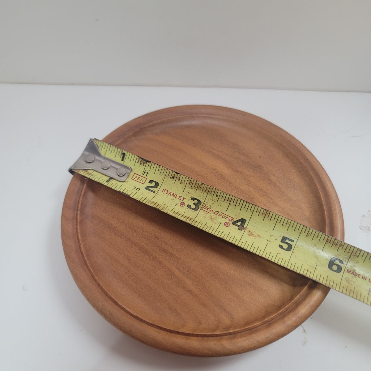 Handcrafted New Zealand Kauri Plate with Knife signed D.J. Denis McCartain